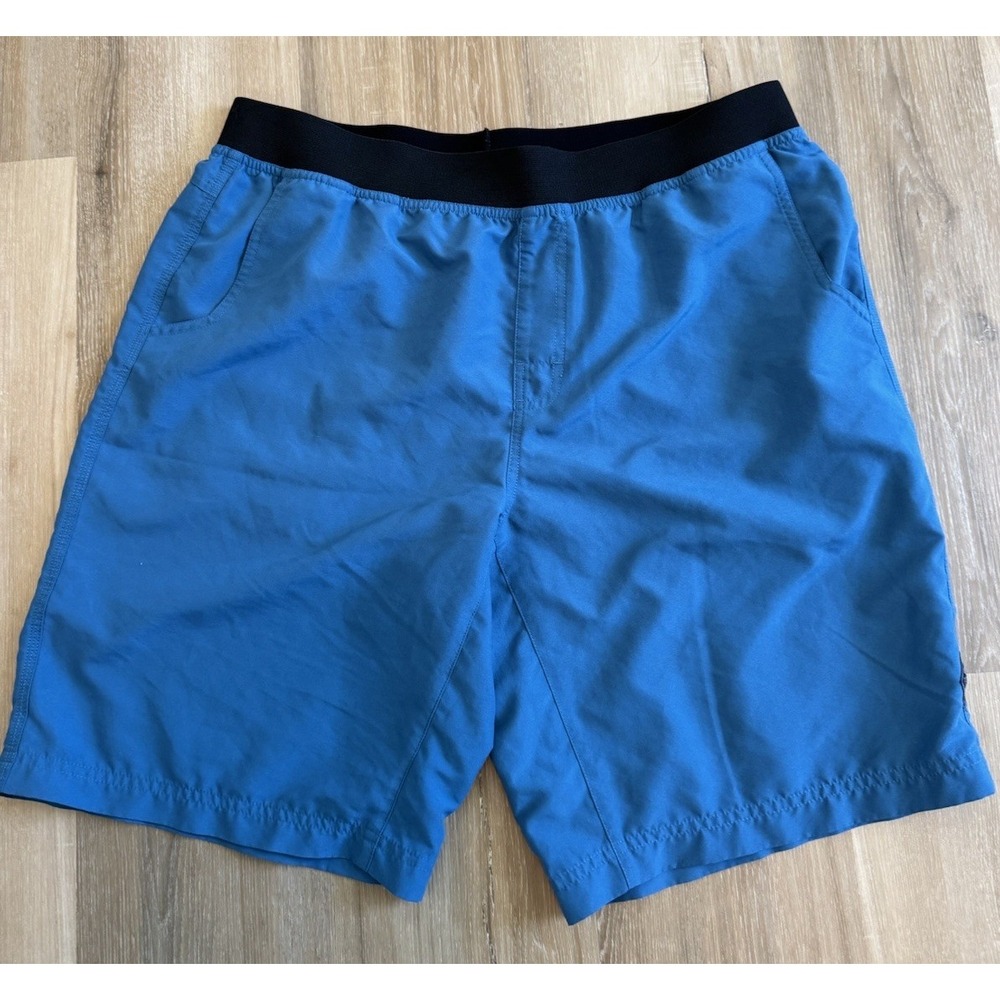 Prana Mojo Shorts Mens Athletic Performance Shorts Pull On Polyester Blue XXL‎